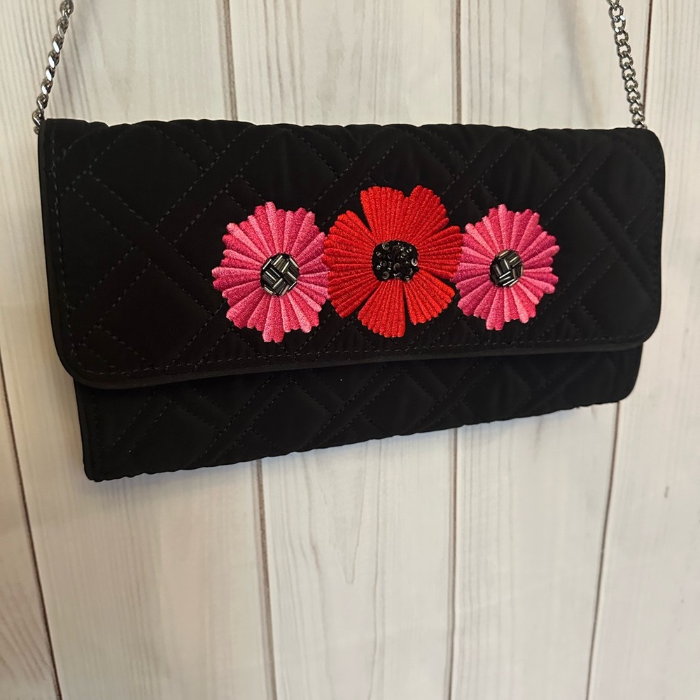 Vera Bradley Celebration Clutch with Pink Floral Design